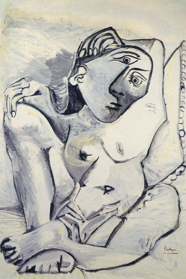 Pablo Picasso. The woman on the pillow (Jacqueline)