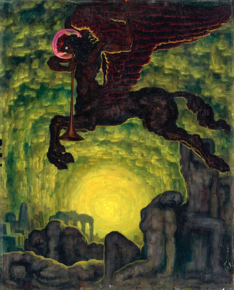 Nikolay Kalmakov. Mystical call. 1924