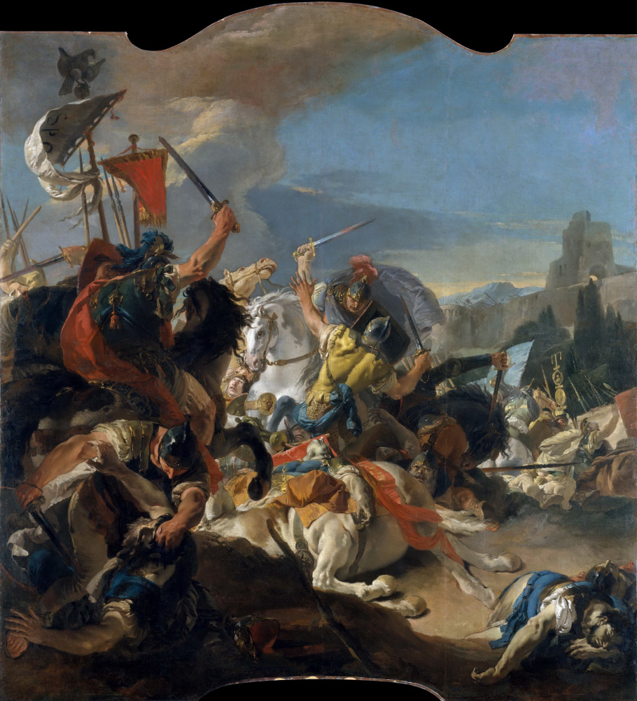 Giovanni Tiepolo Battista. The battle of Vercelli