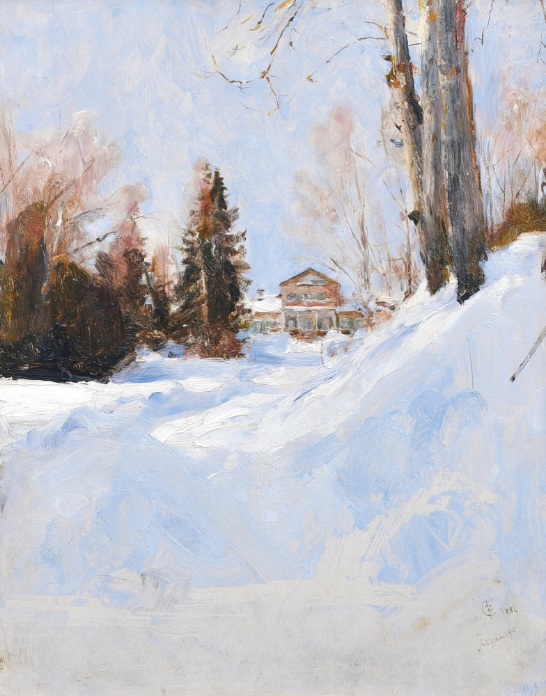 Valentin Aleksandrovich Serov. L'hiver à Abramtsevo