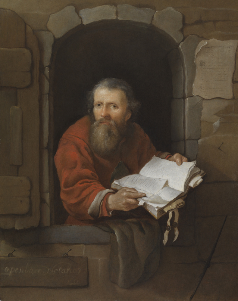 Gabriël Metsu. Notaio