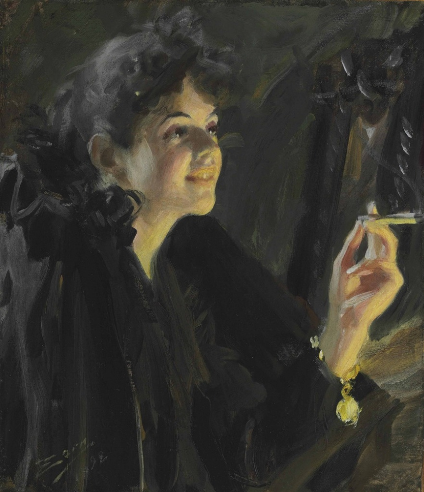 Anders Zorn. La ragazza con la sigaretta