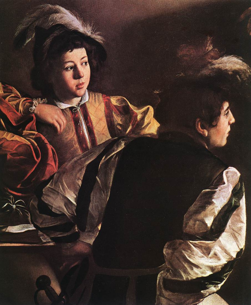 Michelangelo Merisi de Caravaggio. The calling of St. Matthew. Fragment