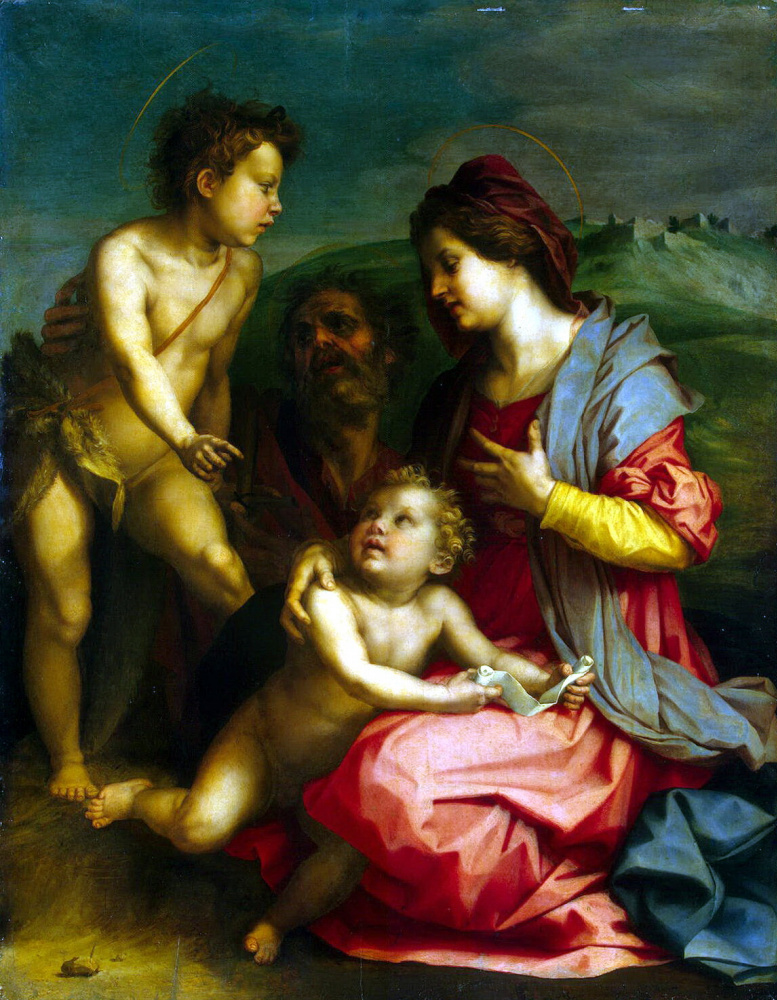 Andrea del Sarto. Holy Family with John the Baptist