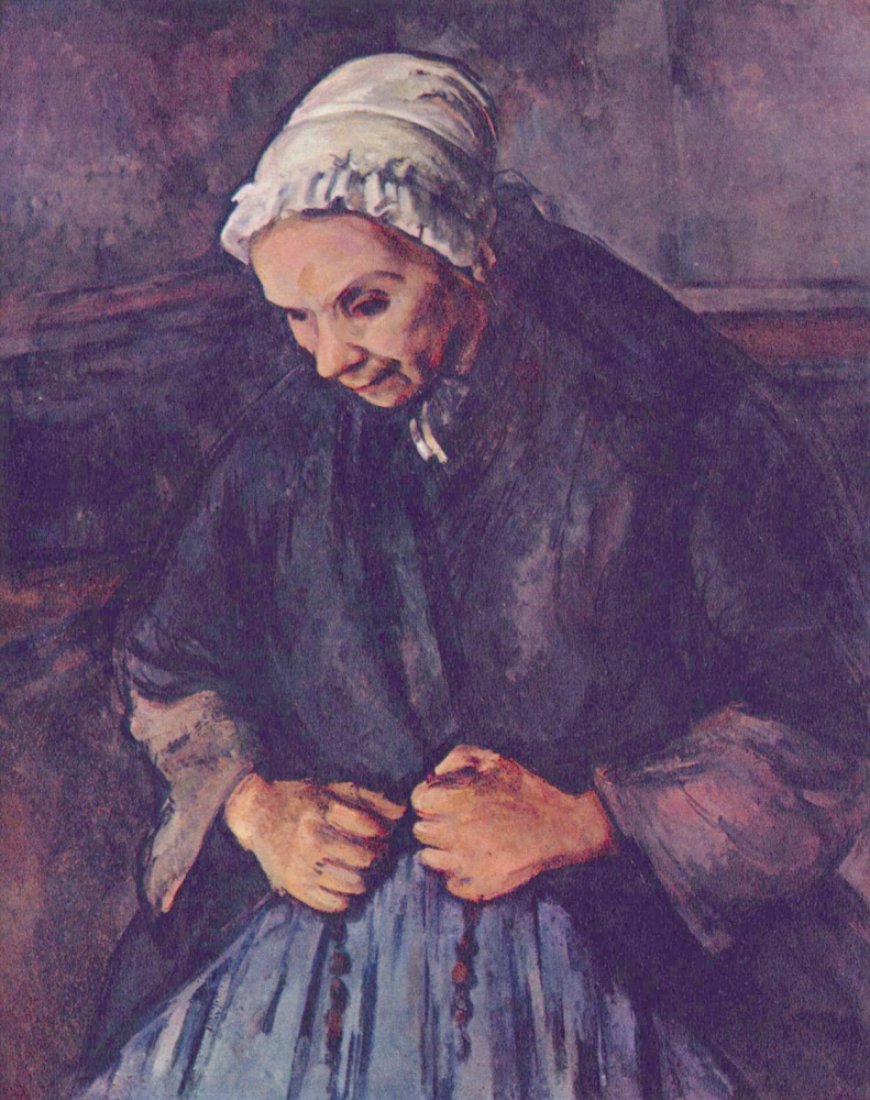 Paul Cezanne. The old woman with a rosary