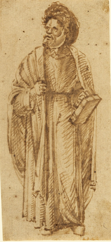 Giovanni Bellini. Stehender Mann in einem Turban