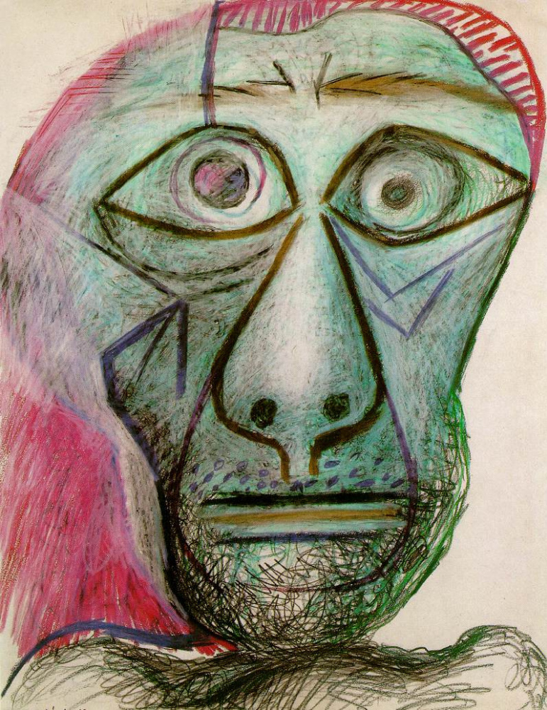 Pablo Picasso. A self-portrait. June 30, 1972