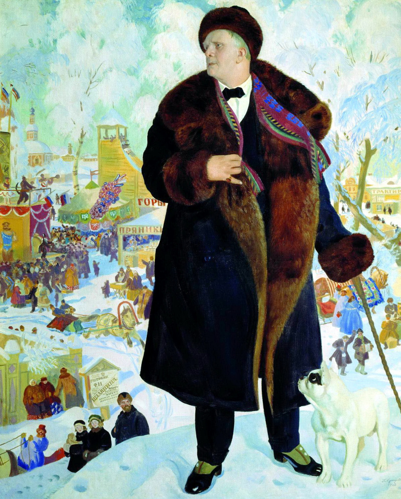 Boris Kustodiev. Portrait of Chaliapin