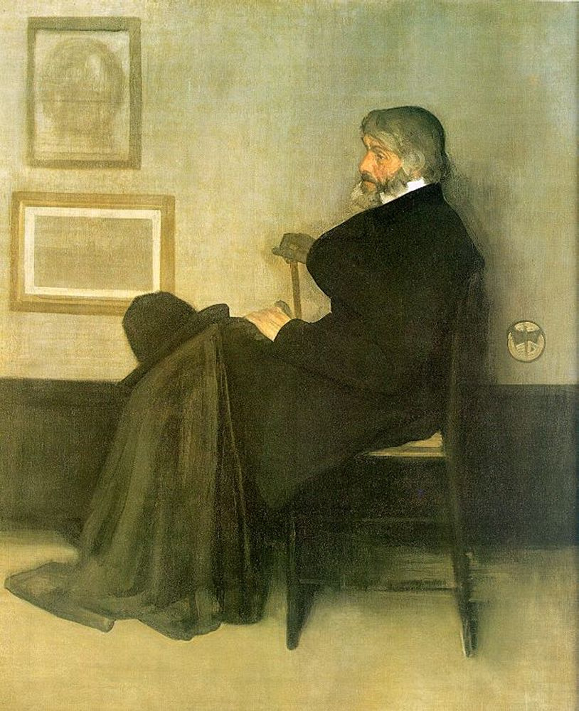 Arrangement in gray and black No. 2. Portrait Of Thomas Carlyle