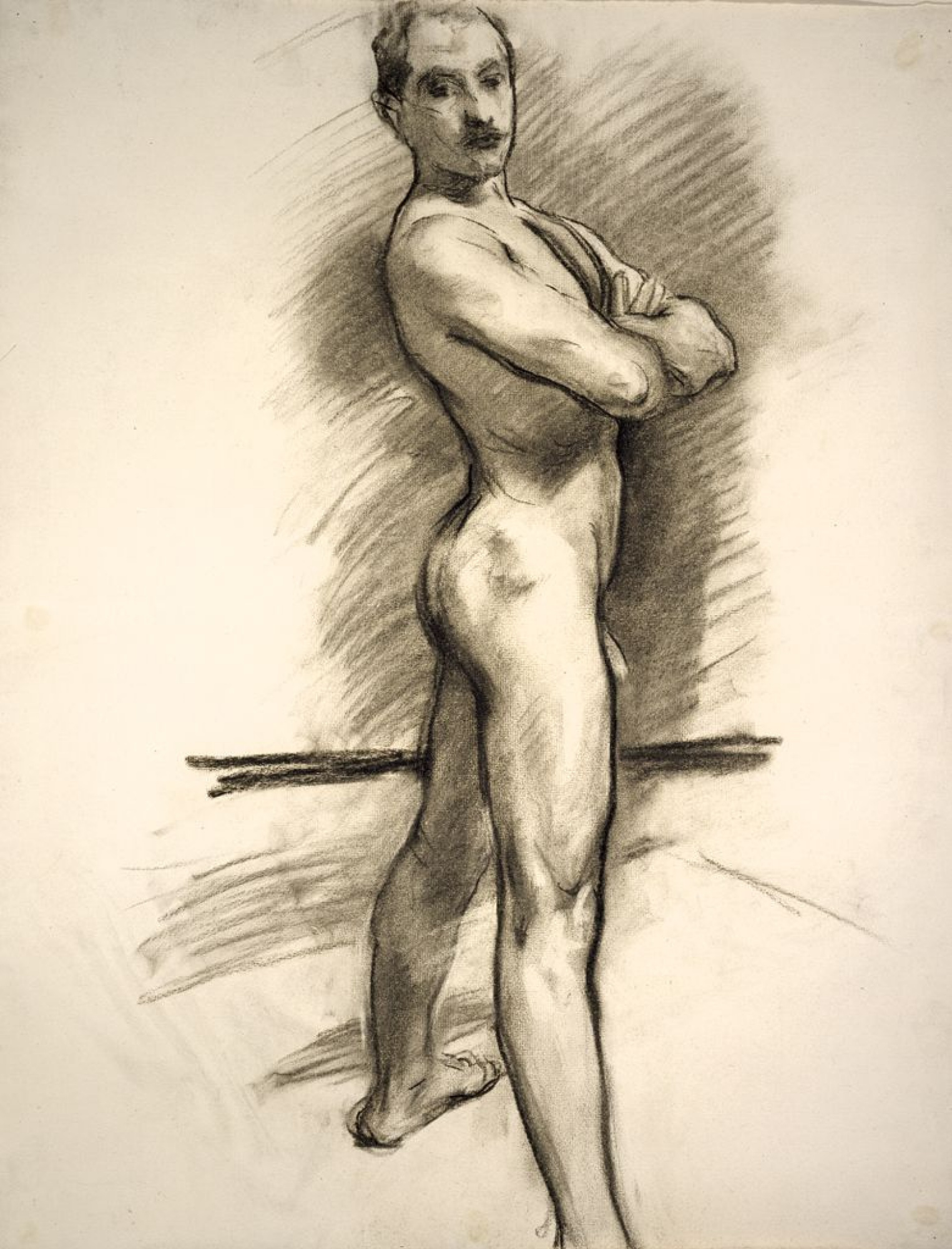 Standing sideways naked man, 1915, 48×62 cm by John Singer Sargent:  History, Analysis & Facts | Arthive