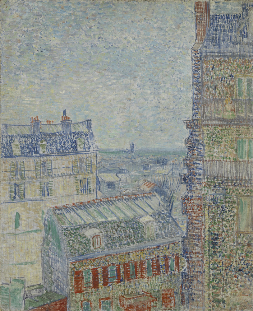 Vincent van Gogh. View of Paris from room in Rue LePic