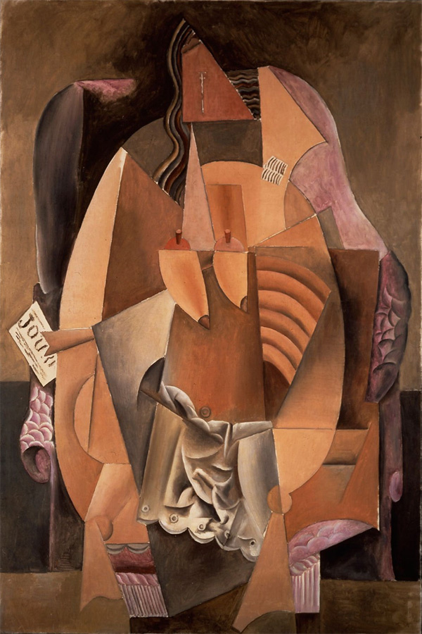 Pablo Picasso. Eine Frau in einem Hemd sitzt auf einem Stuhl (Eva)