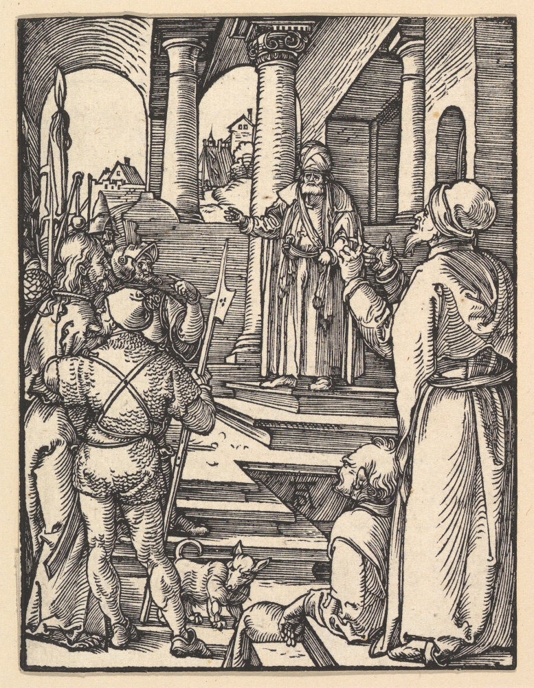 Albrecht Durer. Christ before Pilate