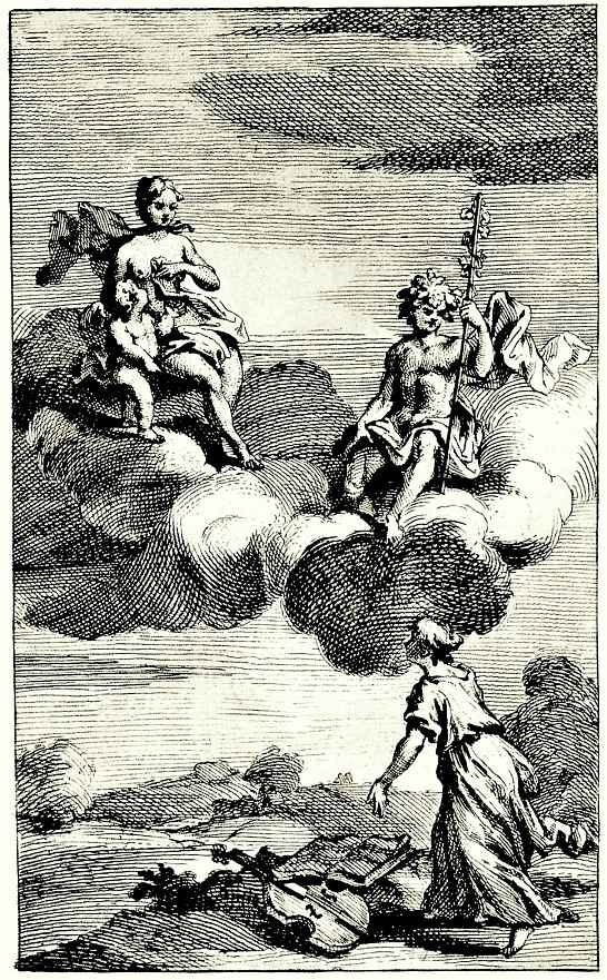 William Hogarth. In the clouds