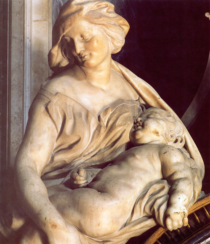 Gian Lorenzo Bernini. Tomb of Pope urban VIII (fragment)