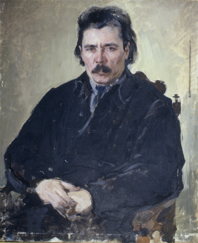 Pavel Petrovich Benkov. Portrait of the writer G. Ibragimov