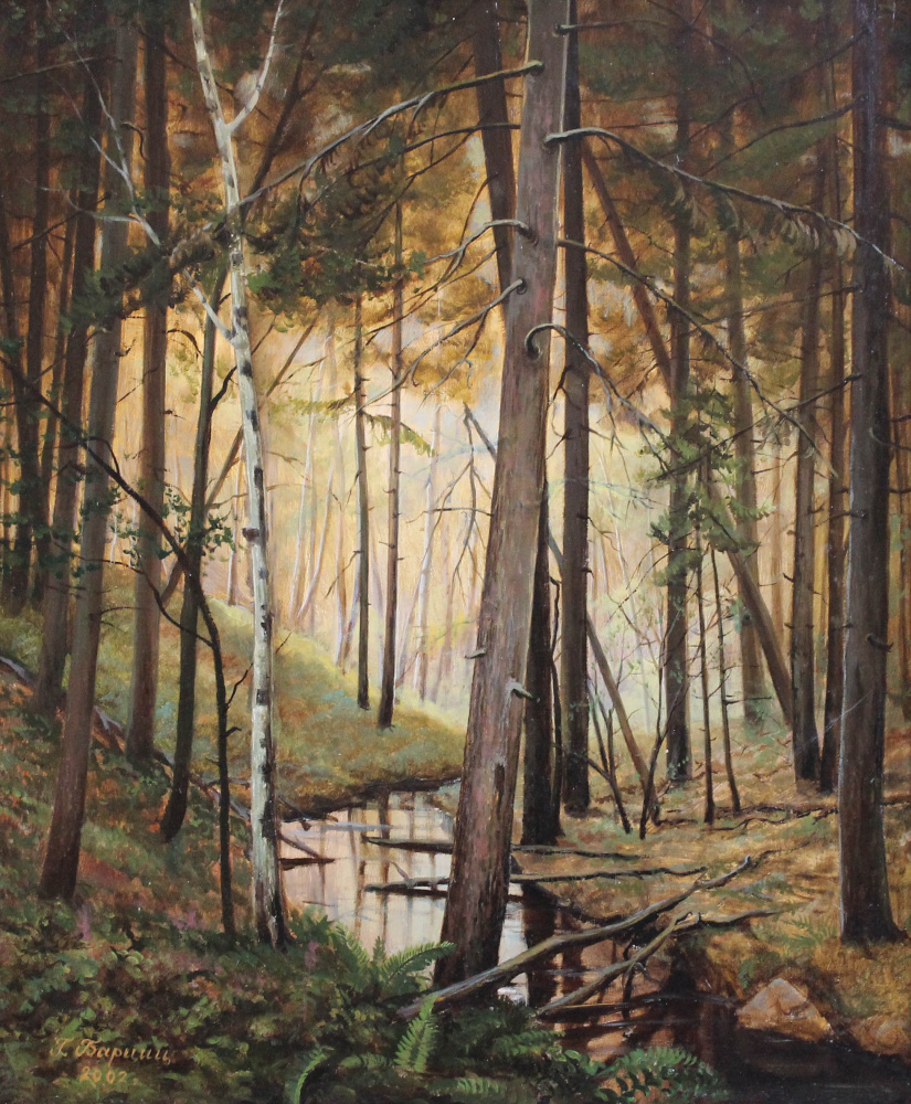 Gennady Shotovich Bartsits. Stream in the forest