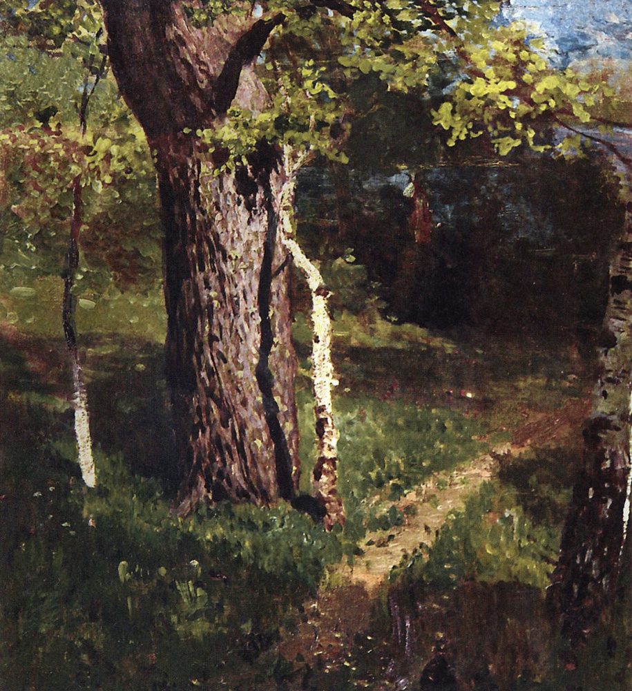 Isaac Levitan. Oak and birch