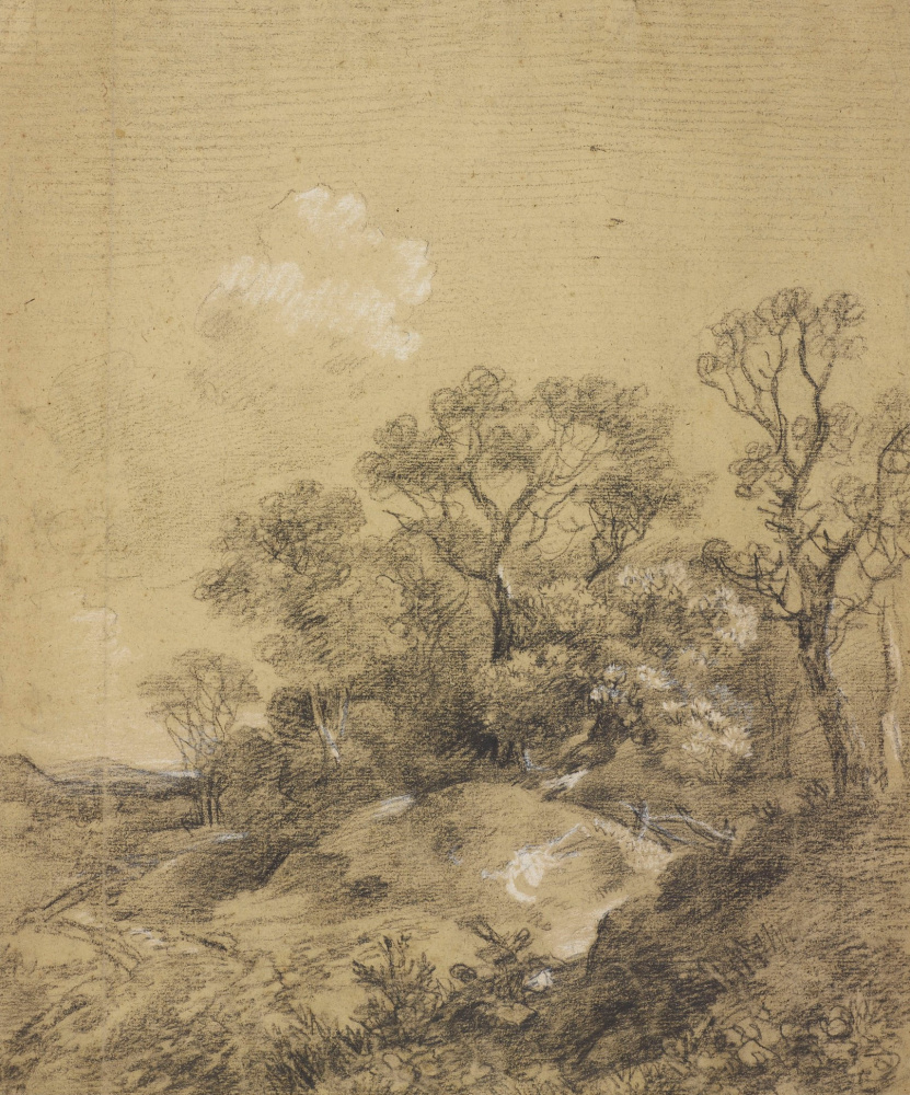 Thomas Gainsborough. Trees on the hill