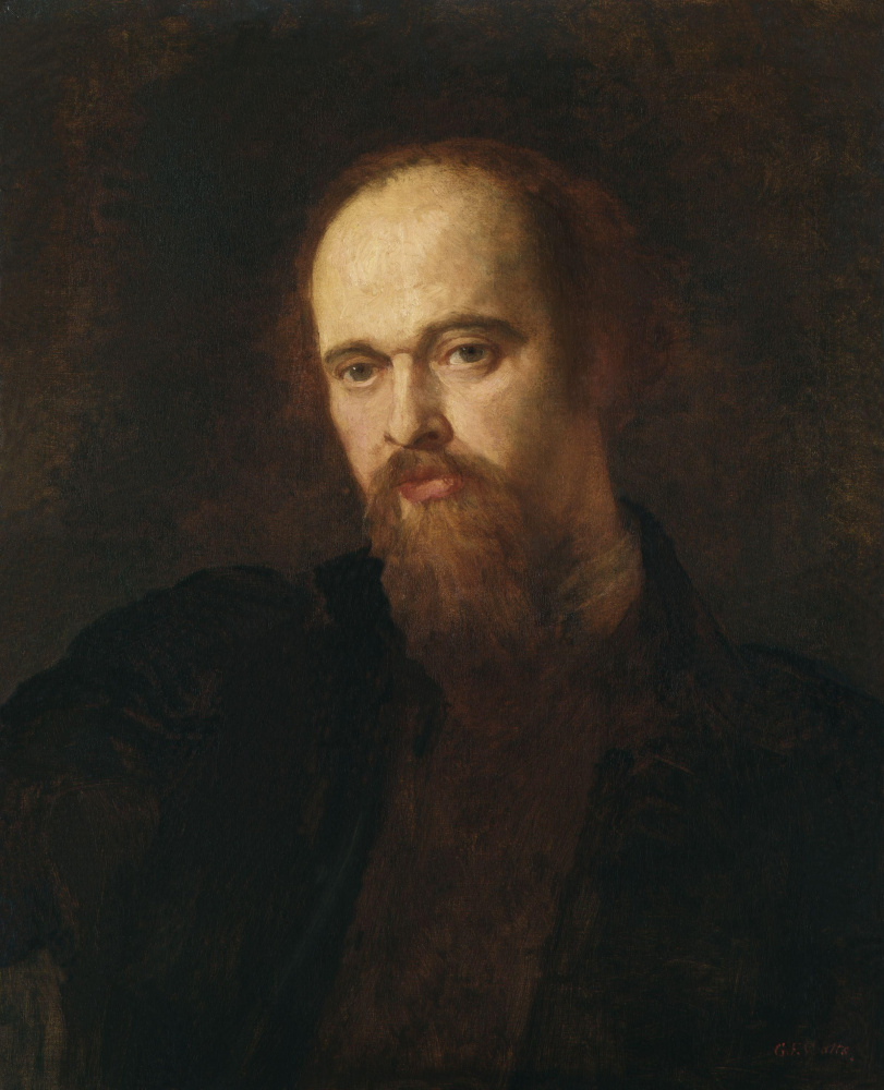 George Frederick Watts. Portrait of Dante Gabriel Rossetti