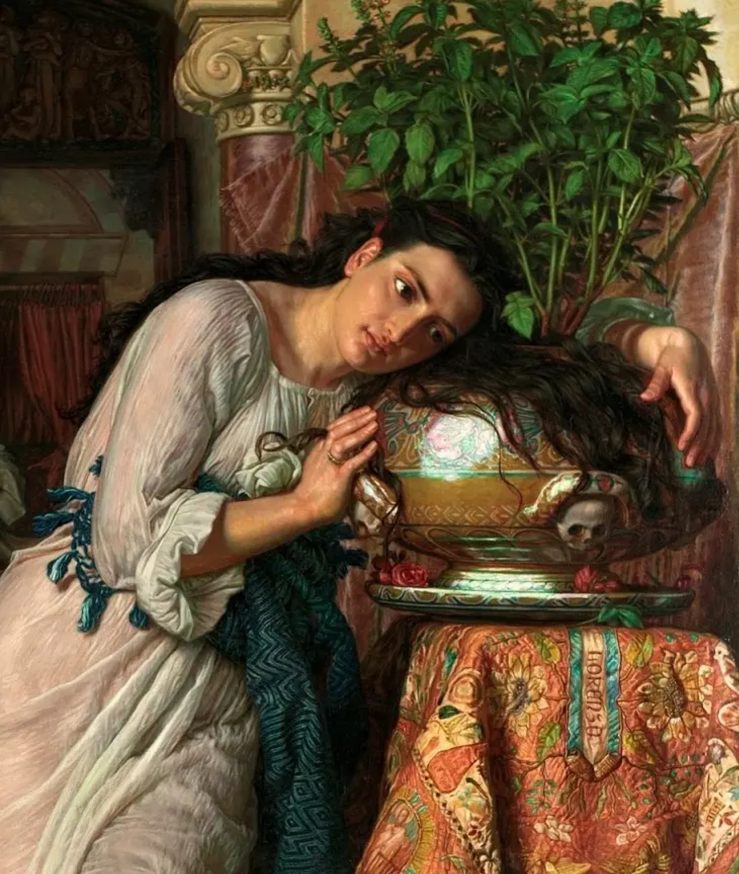 Isabella and the pot of basil (detail)
William Holman Hunt
Painting, 1886, 186.7×115.6 cm