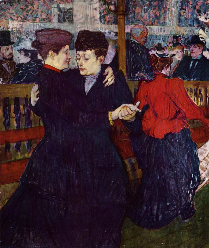 Henri de Toulouse-Lautrec. Dance at the Moulin Rouge