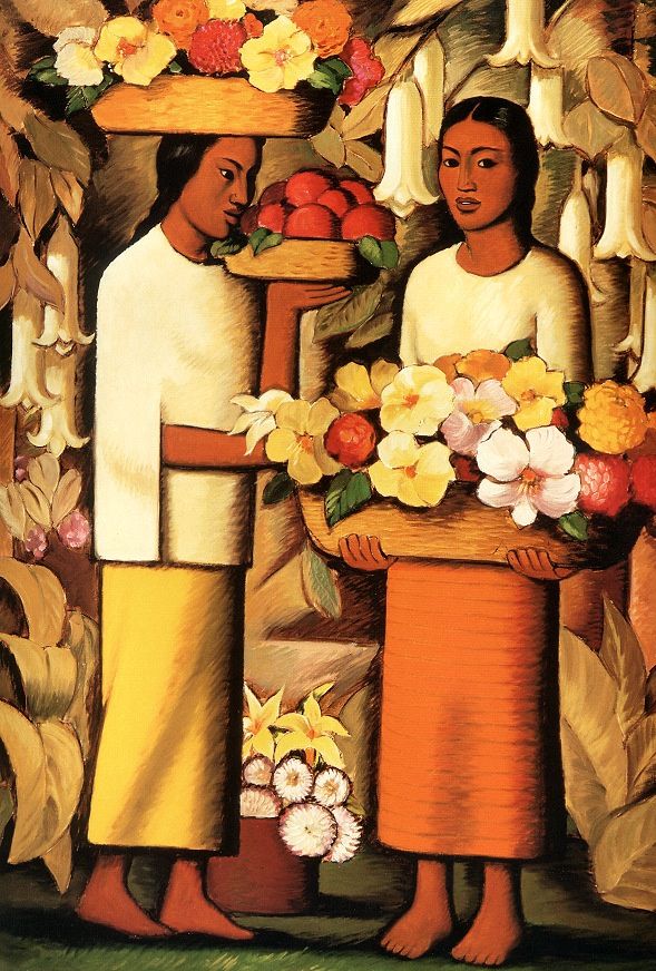 Альфредо Рамос Мартинес. Женщины с цветами