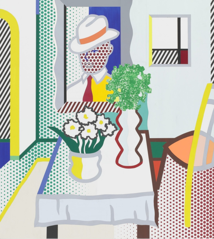Roy Lichtenstein. Untitled (Table with two vases)