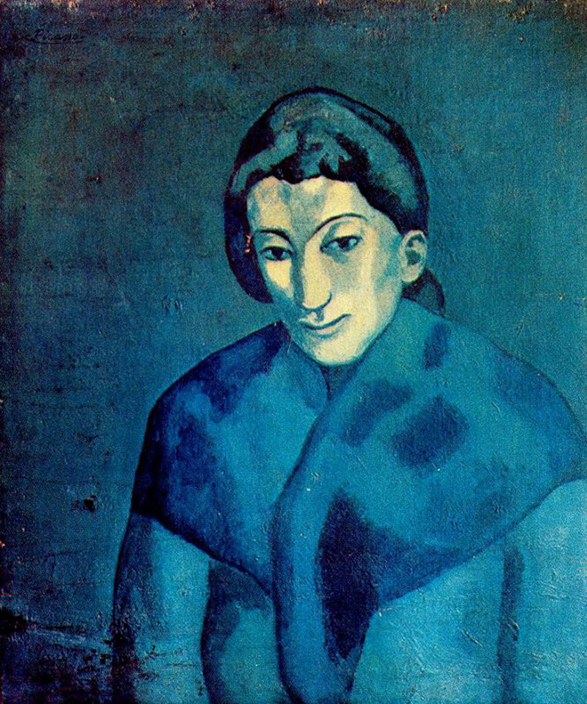 Pablo Picasso. A woman wearing a shawl