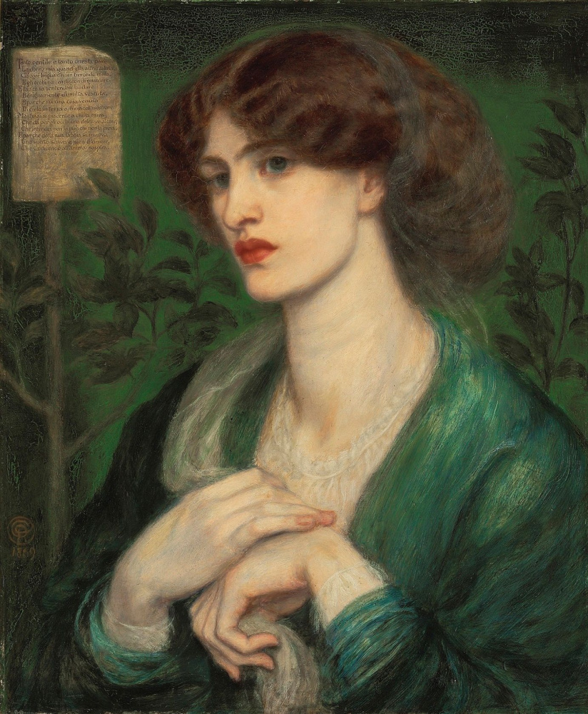 Dante Gabriel Rossetti. Bienvenue À Béatrice (Portrait De Jane Morris)