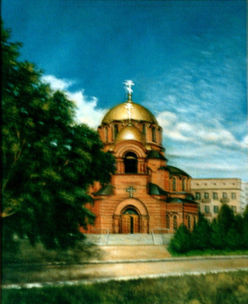 Владимир Васильевич Абаимов. Alexandr Nevsky’ Cathedral at Five O’clock on Warm Summer Evening
