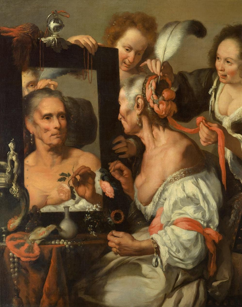 Bernardo Strozzi. Old Flirty