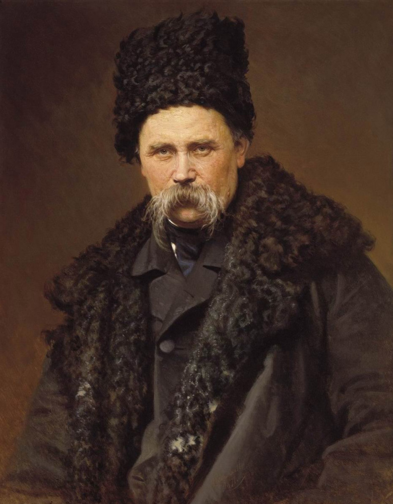 Ivan Nikolayevich Kramskoy. Portrait of Ukrainian poet and artist Taras Shevchenko