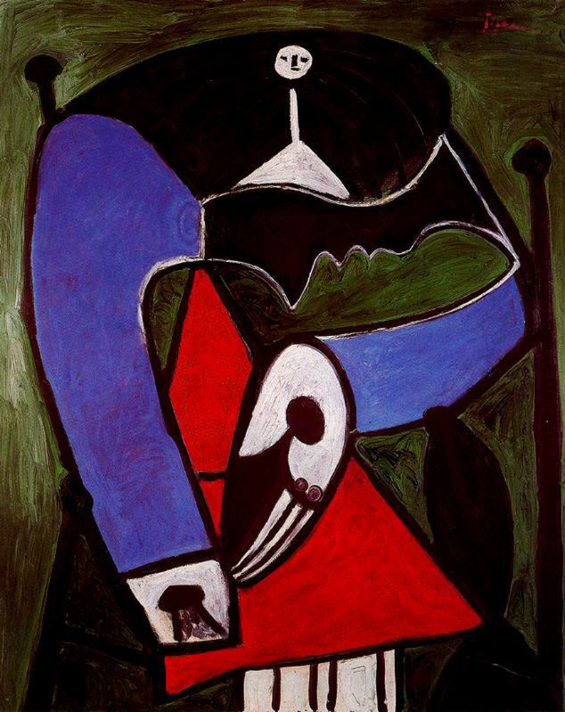 Пабло Пикассо. Женщина, сидящая в кресле