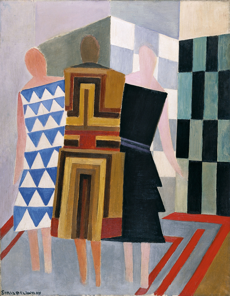 Sonia Delaunay. Three women, forms, colours