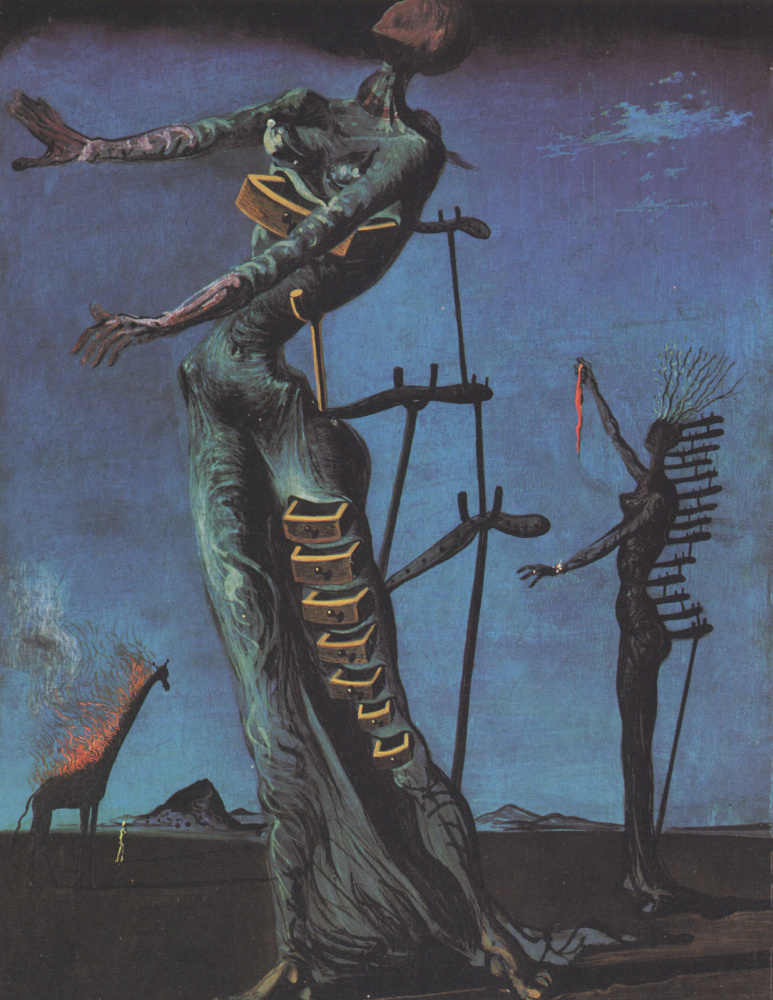 Salvador Dali. Jirafa en llamas