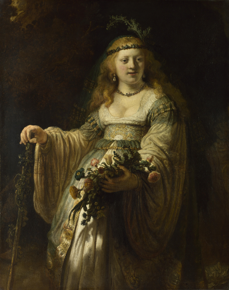 Rembrandt Harmenszoon van Rijn. Portrait of Saskia in Arcadian costume