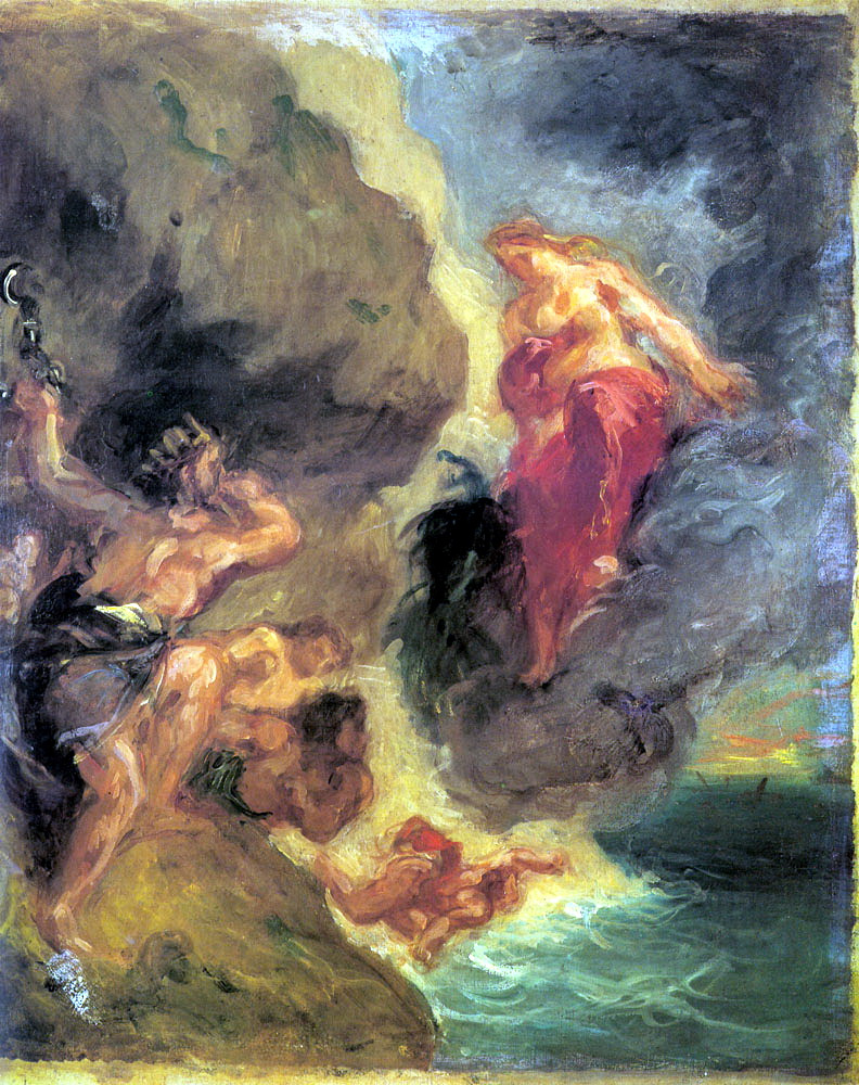 Eugene Delacroix. Juno and Eolus (sketch)