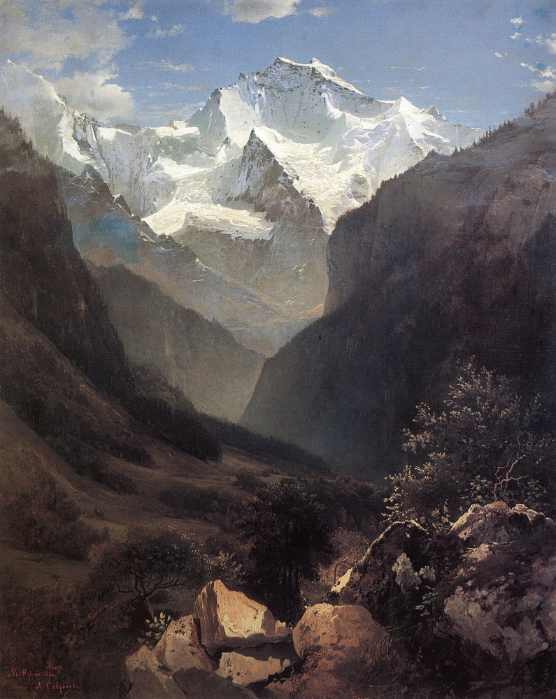 Alexey Savrasov. View in the Swiss Alps (Mount Small Ruhen)