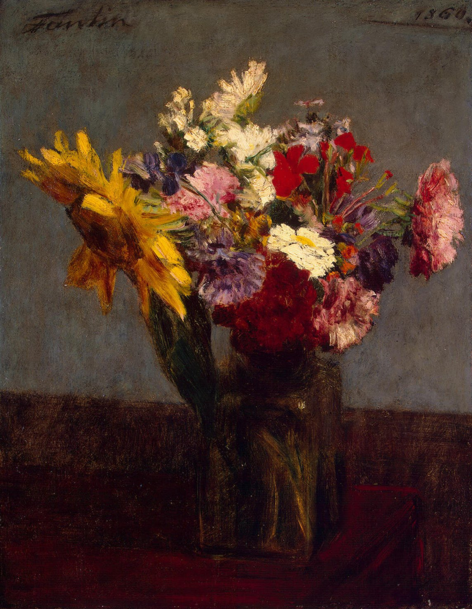 Henri Fantin-Latour Bouquet, 1860, 32×41 厘米：作品描述| Arthive