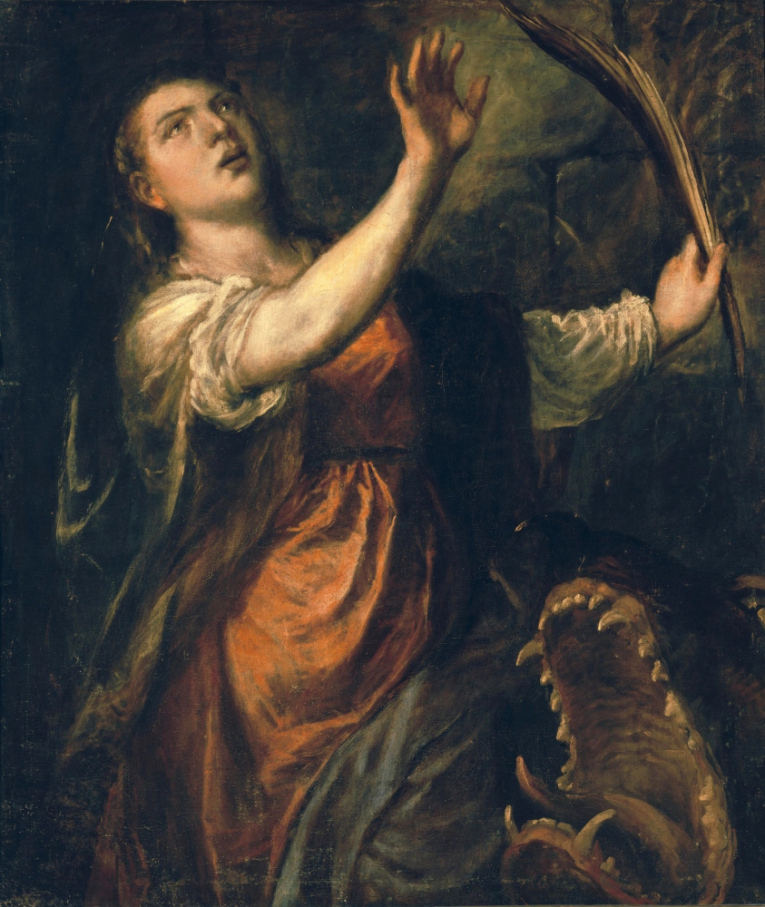 Titian Vecelli. 圣玛格丽塔和龙