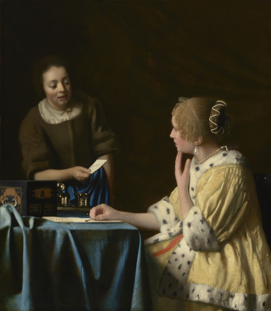 Jan Vermeer. Mistress and maid