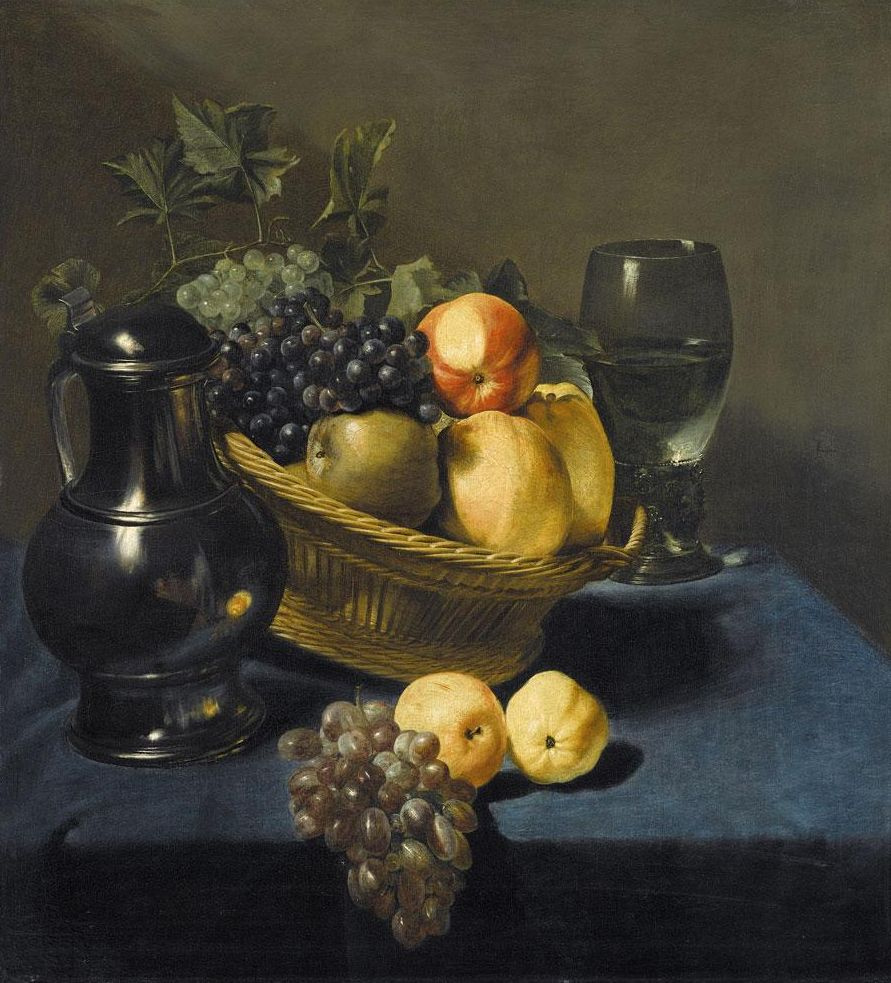 Judith Leyster. Still life with apples and grapes