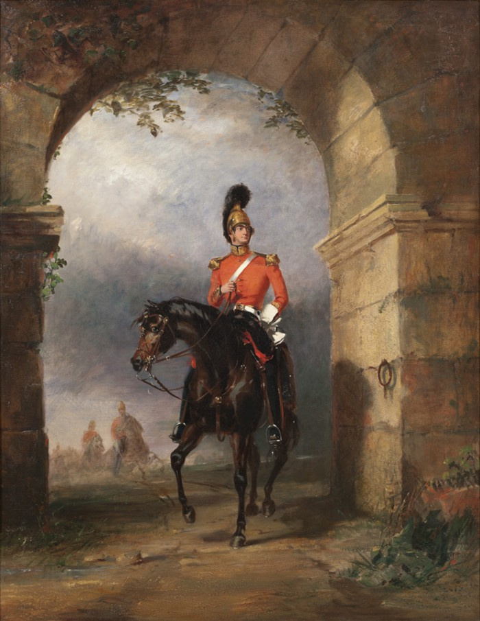 George Dow. Portrait of an officer of the Guard Dragoons of the British Army