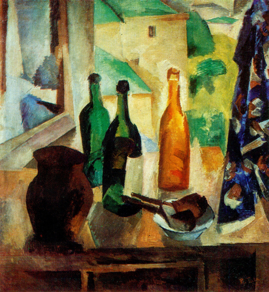 Robert Rafailovich Falk. Bouteilles à la fenêtre