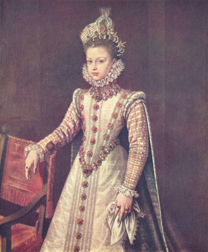 Alonso Sanchez Coello. Portrait of the Infanta Isabella Clara Eugenia