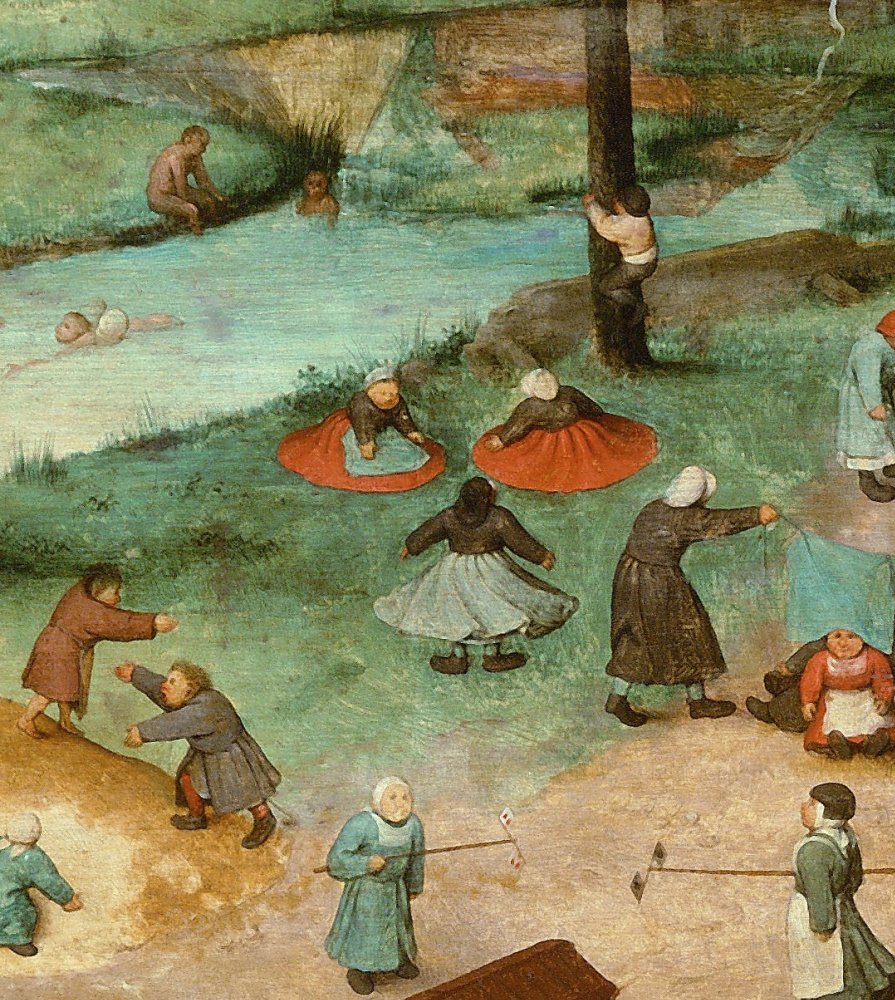 Pieter Bruegel The Elder. Children's games. Fragment 10
