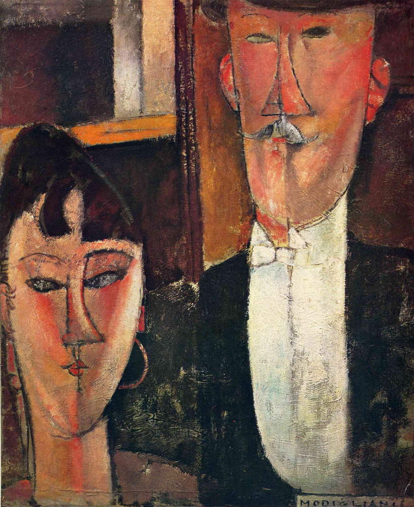 Amedeo Modigliani. The bride and groom