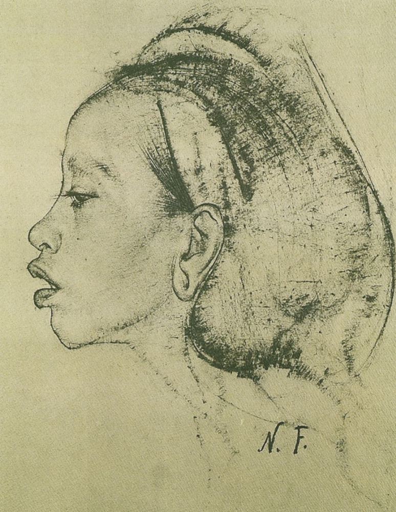 Nikolay Ivanovich Feshin. Female head