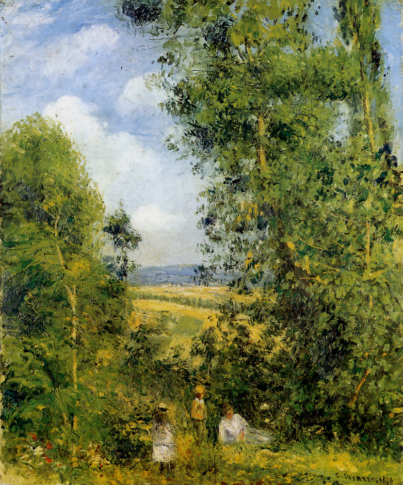 Camille Pissarro. Vacation in the woods of PONTOISE